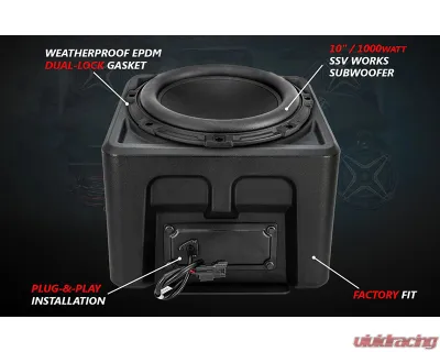 SSV Works A-Spec SSV Works 3-Speaker Audio System w/ JVC Polaris Ranger XP 1000 2018-2024 - RG4-Q3A1