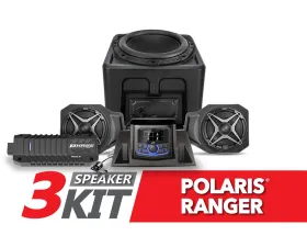 SSV Works A-Spec SSV Works 3-Speaker Audio System w/ JVC Polaris Ranger XP 1000 2018-2024