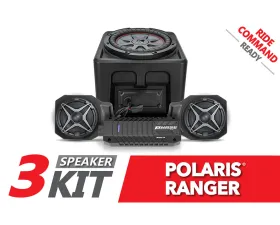 SSV Works Ride Command 3-Speaker SSV Audio System Polaris Ranger XP 1000 2018-2024
