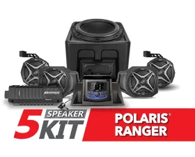 SSV Works A-Spec SSV Works 5-Speaker Audio System w/ JVC Polaris Ranger XP 1000 2018-2024