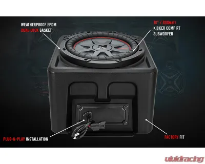 SSV Works Underseat 10" SSV Works V Series Subwoofer Polaris Ranger XP 1000 2018-2024 - RG4-SB10V