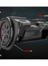 SSV Works Glove Box 10" SSV Works V Series Subwoofer Enclosure Polaris RZR 2014+                                     - RZ4-GB10V - Image 4