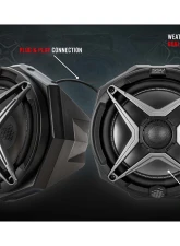 SSV Works Universal 8" Cage-Mount Speaker-Pods w/ 1.5" Clamp                                     - US2-C8U-150 - Image 3