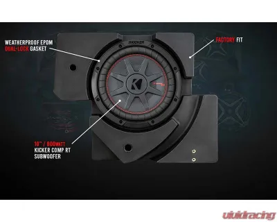 SSV Works Underseat Passenger 10" SSV Works V Series Subwoofer Can-Am X3 2017-2024 - X32-PUS10V