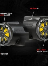 SSV Works In-Dash 6.5" Speaker Pods Only Polaris RZR Pro Series 2020-2024                                     - 240-RZ5-F65U - Image 4