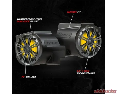 SSV Works In-Dash 6.5" Speaker Pods Only Polaris RZR Pro Series 2020-2024 - 240-RZ5-F65U