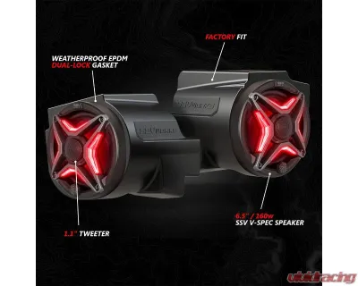 SSV Works In-Dash 6.5" Speaker Pods Only Polaris RZR Pro Series 2020-2024 - 240-RZ5-F65U