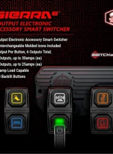 SSV Works Sierra6 6-Output 3-Rocker Electronic Accessory Smart Switcher Universal w/ 10ft Brain Power Cable Length                                     - 230-SW-RS6-10 - Image 2