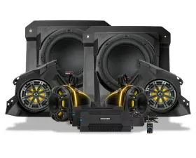 SSV Works Phase-6 K-Spec 1650watt 6-Speaker Stereo System w/ Kicker Horns & Cage-Pod Tweeters Can-Aa Maverick R | R XRS 2024+