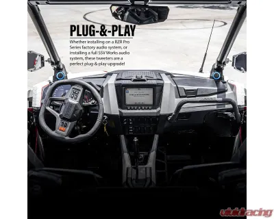SSV Works Tweeter Upgrade Audio Kit Polaris RZR Pro R | Pro XP | Turbo R 2020-2025 - 240-RZ5-TWTR
