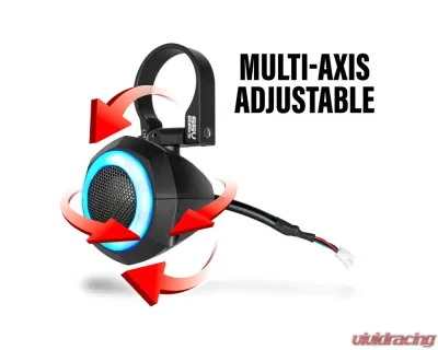 SSV Works UTV Audio Systems Universal 1" Cage-Pod Tweeters w/RGB Ring - 240-UTL-TWTR