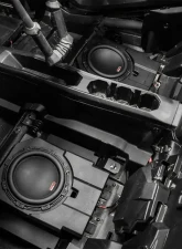 SSV Works Rear-Seat Subwoofer Enclosure w/ Kicker Comp RT 850w 2ohm Subwoofer Can-Am Maverick R 4-Seater 2024-2026                                     - 250-MAVR-BS10K - Image 3