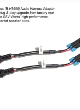 SSV Works Rear 6.5" Hump Speaker Pods                                     - 250-RZ6-B65U - Image 5