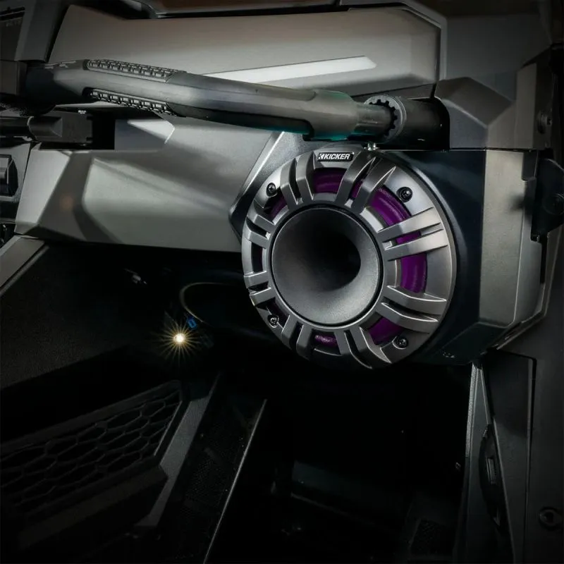 SSV Works 6.5" Kicker Horn 300W Speakers w/ Front Dash Speaker Pods Polaris RZR Pro R | Pro XP 2025 - 250-RZ6-F65KH