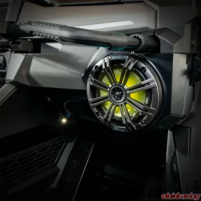 SSV Works 6.5" Kicker KML 195W Speakers w/ Front Dash Speaker Pods Polaris RZR Pro R | Pro XP 2025 - 250-RZ6-F65KL