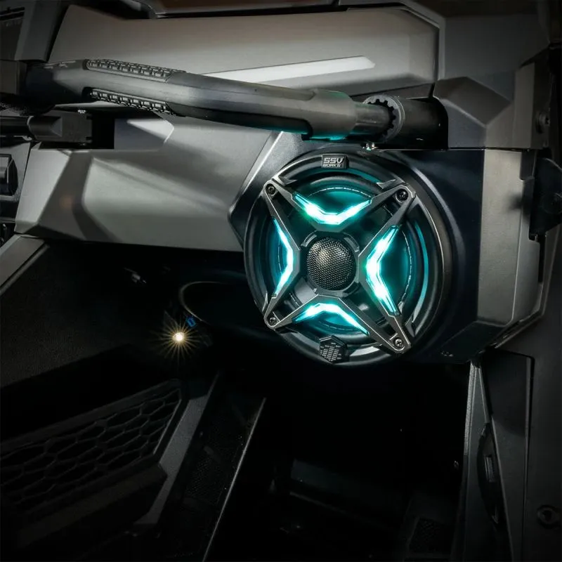 SSV Works 6.5" V-Spec 160W Speakers w/ Front Dash Speaker Pods Polaris RZR Pro R | Pro XP 2025 - 250-RZ6-F65V