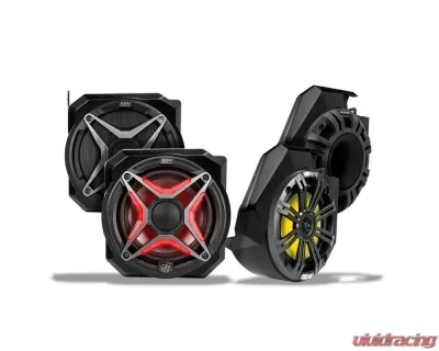 SSV Works 6.5" Kicker KML 195W Speakers w/ Front Dash Speaker Pods Polaris RZR Pro R | Pro XP 2025 - 250-RZ6-F65KL