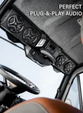 SSV Works Plug-&-Play 4-Speaker Overhead Sound Bar with JVC MR305 Bluetooth Can-Am Defender HD10 | HD11 2018-2026                                     - 250-WP-DF4A - Image 4