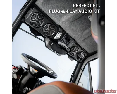 SSV Works Plug-&-Play 4-Speaker Overhead Sound Bar with JVC MR305 Bluetooth Can-Am Defender HD10 | HD11 2018-2026 - 250-WP-DF4A