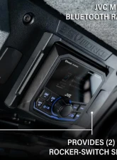 SSV Works Plug-&-Play 4-Speaker Overhead Sound Bar with JVC MR305 Bluetooth Can-Am Defender HD10 | HD11 2018-2026                                     - 250-WP-DF4A - Image 6