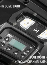 SSV Works 2-Speaker Overhead Soundbar w/ MRB3S Bluetooth Radio & Built-in Dome Light Polaris RZR XP | XP 4 1000 2024+                                     - 250-WP3-RXP1O2A - Image 4