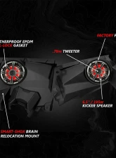 SSV Works Phase-6 K-Spec 6-Speaker 1650watt System w/JVC Can-Am X3 2017-2026                                     - 240-X32-PHZ6KL - Image 3