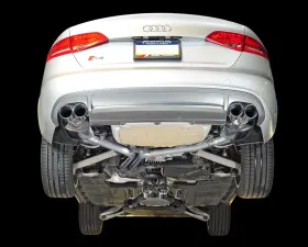 AWE Touring Edition Exhaust for Audi B8 S4 3.0T - Chrome Silver Tips (102mm) Audi S4 2013-2016