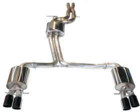 AWE Touring Edition Exhaust for Audi B8 S4 3.0T - Diamond Black Tips (90mm) Audi S4 2010-2016