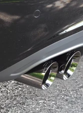 AWE Tuning Touring Edition Exhaust | 2.5" Diameter | Single Side | 3.54" Dual Chrome Silver Tips Audi A4 Quattro 2009-2014                                     - 3015-22010 - Image 2