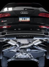 AWE Touring Edition Exhaust for Audi B9 SQ5 - Resonated - No Tips (Turn Downs) Audi SQ5|SQ5 Sportback Premium Plus|Prestige|Progressiv|Technik|Premium 2018-2024                                     - 3015-31016 - Image 4