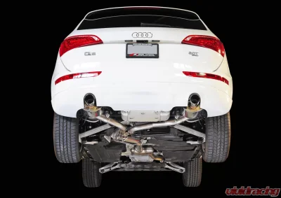 AWE Touring Edition Exhaust for 8R Q5 2.0T - Chrome Silver Tips Audi Q5 2010-2017 - 3015-32026