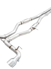 AWE Resonated Track Edition Exhaust for A90 Supra - 5" Chrome Silver Tips Toyota GR Supra 2020-2024                                     - 3015-32116 - Image 8