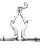 AWE Resonated Track Edition Exhaust for A90 Supra - 5" Chrome Silver Tips Toyota GR Supra 2020-2024                                     - 3015-32116 - Image 2