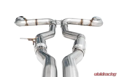 AWE Resonated Track Edition Exhaust for A90 Supra - 5" Chrome Silver Tips Toyota GR Supra 2020-2024 - 3015-32116