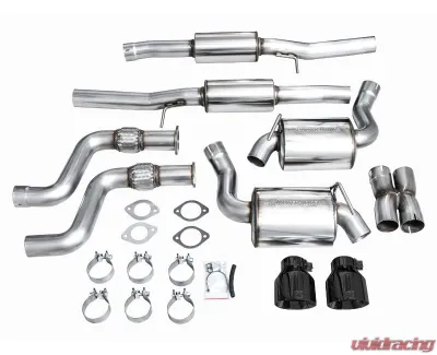 AWE Tuning Touring Edition Exhaust | 3" Diameter | 5" Dual Diamond Black Tips Nissan Z 2023-2025 - 3015-33400