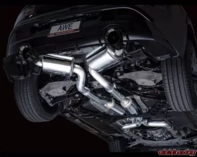 AWE Tuning Touring Edition Exhaust | 3" Diameter | 5" Dual Diamond Black Tips Nissan Z 2023-2025 - 3015-33400