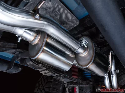 AWE 0FG Exhaust with BashGuard for 3rd Gen Tacoma - Dual Diamond Black Tips Toyota Tacoma SR5|TRD Off-Road|TRD Sport|Limited|SR|TRD Pro|Nightshade|Trail|Base 2016-2023 - 3015-33826