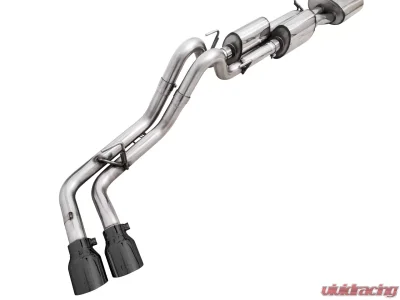 AWE 0FG Exhaust with BashGuard for 3rd Gen Tacoma - Dual Diamond Black Tips Toyota Tacoma SR5|TRD Off-Road|TRD Sport|Limited|SR|TRD Pro|Nightshade|Trail|Base 2016-2023 - 3015-33826