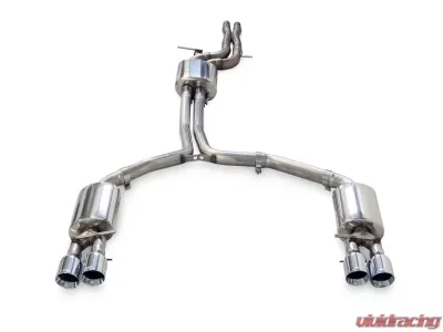 AWE Touring Edition Exhaust for Audi C7 A7 3.0T - Quad Outlet, Chrome Silver Tips Audi A7 Quattro 2012-2015 - 3015-42074