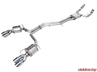 AWE Tuning Touring Edition Exhaust | 3" Diameter | 4.5" Quad Chrome Silver Tips Audi S7 Sportback 2020-2024|Audi S6 2020-2024 - 3015-42103