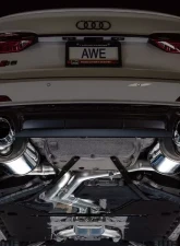 AWE Tuning Touring Edition Exhaust | 3" Diameter | 4.5" Quad Chrome Silver Tips Audi S7 Sportback 2020-2024|Audi S6 2020-2024                                     - 3015-42103 - Image 10