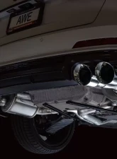 AWE Tuning Touring Edition Exhaust | 3" Diameter | 4.5" Quad Chrome Silver Tips Audi S7 Sportback 2020-2024|Audi S6 2020-2024                                     - 3015-42103 - Image 16