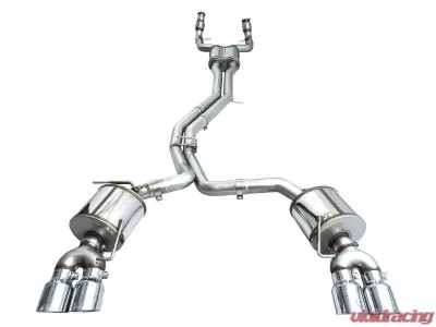AWE Tuning Touring Edition Exhaust | 3" Diameter | 4.5" Quad Chrome Silver Tips Audi S7 Sportback 2020-2024|Audi S6 2020-2024 - 3015-42103
