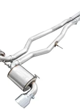 AWE Non-Resonated Touring Edition Exhaust for A90 Supra - 5" Chrome Silver Tips Toyota GR Supra 2020-2024                                     - 3020-32058 - Image 6