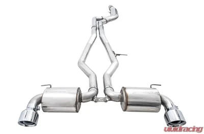 AWE Non-Resonated Touring Edition Exhaust for A90 Supra - 5" Chrome Silver Tips Toyota GR Supra 2020-2024 - 3020-32058