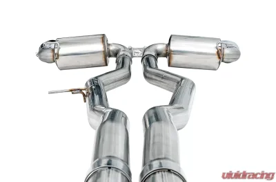 AWE Non-Resonated Touring Edition Exhaust for A90 Supra - 5" Chrome Silver Tips Toyota GR Supra 2020-2024 - 3020-32058