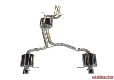 AWE Non-Resonated Exhaust System (Downpipe-Back) for 8R Q5 3.2L - Diamond Black Tips Audi Q5 2009-2012 - 3020-33022