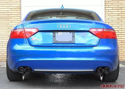 AWE Track Edition Exhaust System for B8 S5 4.2L - Chrome Silver Tips Audi S5 2008-2012 - 3020-42014