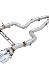 AWE Track Edition Catback Exhaust for BMW F8X M3/M4 - Chrome Silver BMW M3 | M4 2015-2020                                     - 3020-42082 - Image 9