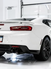 AWE Track Edition Cat-back Exhaust for Gen6 Camaro SS / ZL1 / LT1 - Non-Resonated - Diamond Black Tips (Quad Outlet) Chevrolet Camaro SS|ZL1|LT1 2016-2024                                     - 3020-43074 - Image 3